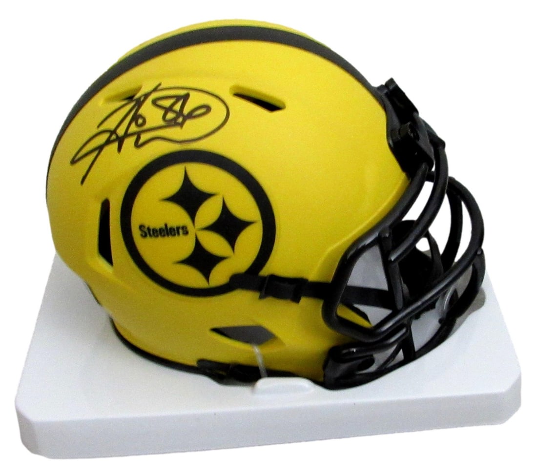 204021 Hines Ward Signed/ Auto Lunar Eclipse Mini Helmet Steelers Beckett: 204021 Hines Ward Signed/ Auto Lunar Eclipse Mini Helmet Steelers Beckett Get ready to don the helmet of a legendary Steelers player! This officially authenticated mini helmet, signed by Hines Ward