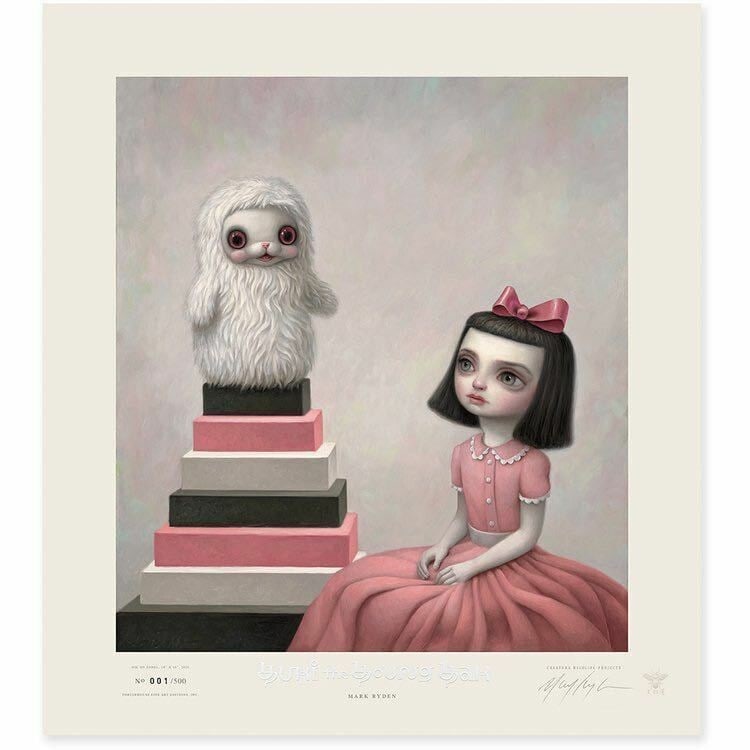 Mark Ryden Signed Lithograph Print 'Yuki the Young Yak' (ED500) (1 of 9)