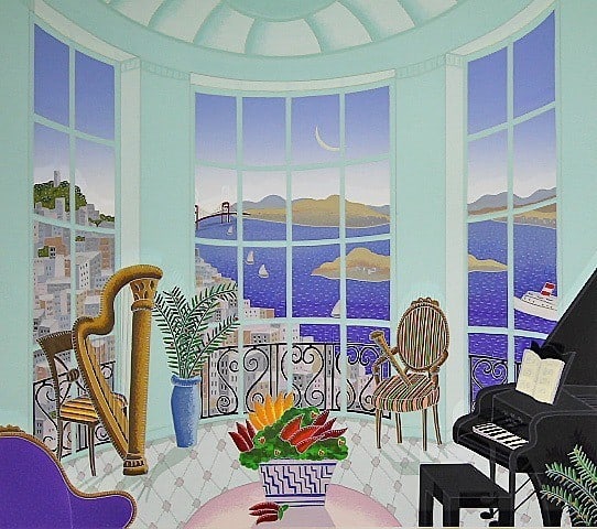 McKnight Golden Gate Signed Serigraph 1990, Framed, Limited Edition Art Print (950): McKnight Golden Gate Signed Serigraph 1990, Framed, Limited Edition Art Print (950) Experience the iconic Golden Gate Bridge in stunning serigraph form, signed by renowned artist Thomas McKnight. This