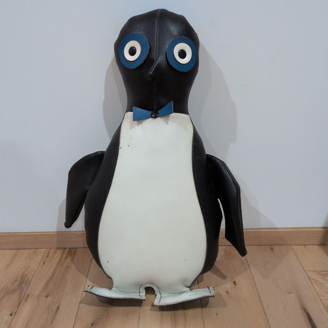 Black 1970s KOSZEGI Peter Penguin Nauga Monster Vintage White x (1 of 3)
