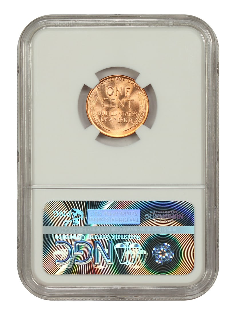 1956-D Wheat Reverse Lincoln Cent MS67RD - 2