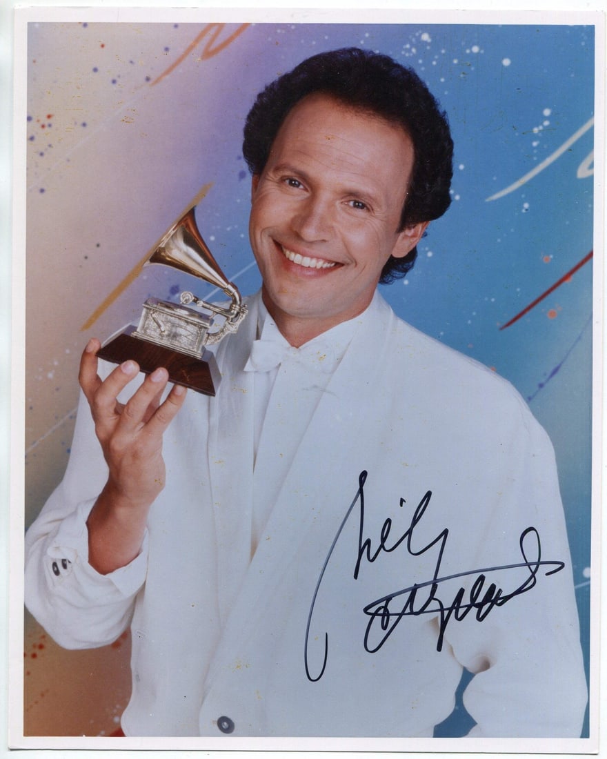 Photo Billy Crystal Autographed 8x10: Photo Billy Crystal Autographed 8x10 Meet the ultimate collector's treasure - an authentic 8x10 photo of Billy Crystal, signed in black sharpie by the legendary comedian himself! This rare and unique
