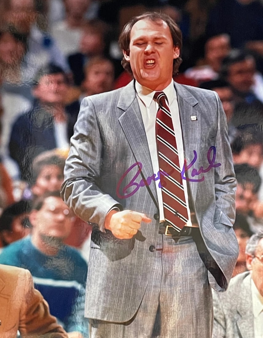 Photo George Karl Autographed 8x10 Basketball: Photo George Karl Autographed 8x10 Basketball Meet the ultimate collector's item for basketball enthusiasts - a photo of George Karl, signed across the front in blue sharpie, making this unique piece