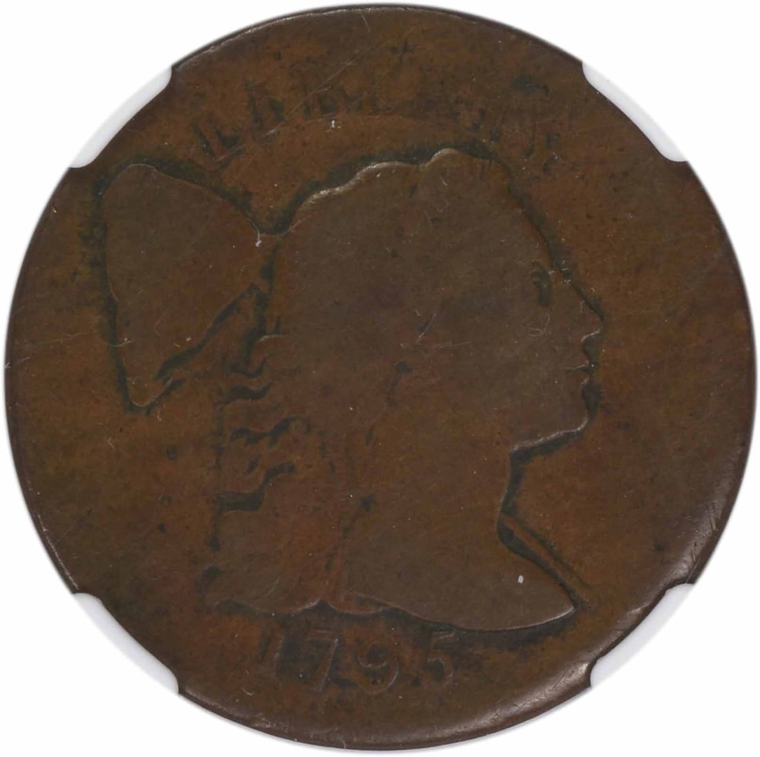 Plain Edge 1795 Large Cent (VG10BN) - 2