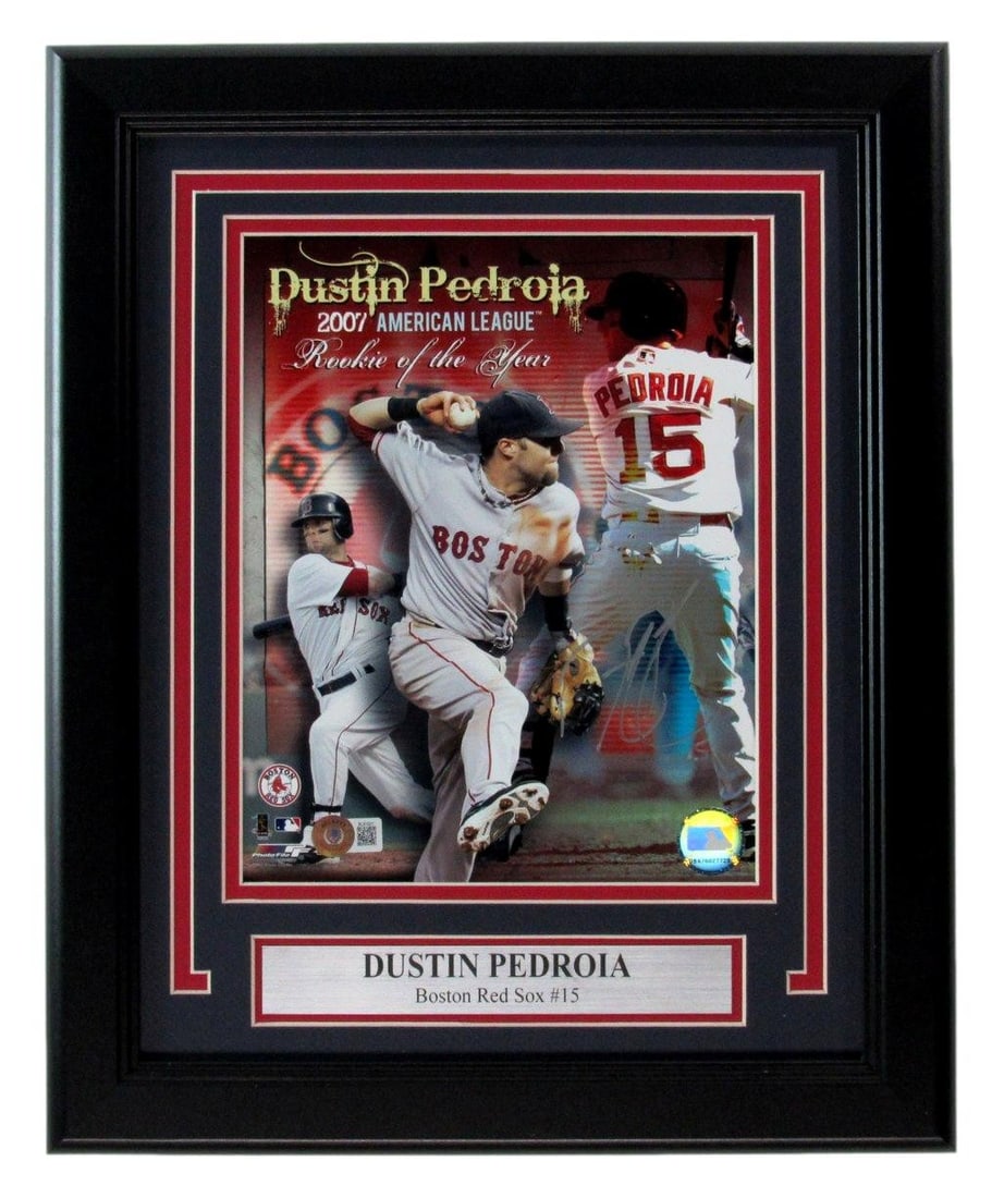 188967 Dustin Pedroia Autographed 8x10 Photo Boston Red Sox Framed Beckett: 188967 Dustin Pedroia Autographed 8x10 Photo Boston Red Sox Framed Beckett Get ready to relive the glory days of Dustin Pedroia's illustrious career with this authentic, autographed 8x10 photo of the