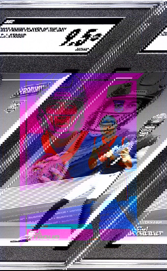 9.5 CJ Stroud 2023 Panini Player of the Day #CS SGC (1 of 2)