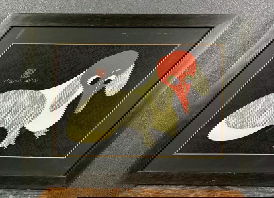 framed - Kiyoshi Saito "Dachshund" woodblock print - autographed and stamped: framed - Kiyoshi Saito "Dachshund" woodblock print - autographed and stamped A rare and charming piece of Japanese art, this autographed woodblock print by Kiyoshi Saito showcases a delightful dachshu