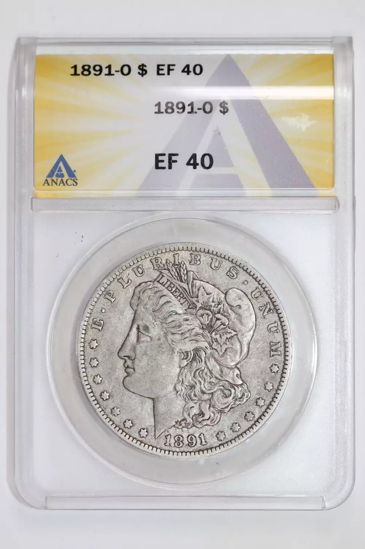 1891-O Morgan Dollar (Anacs) XF40 (1 of 2)