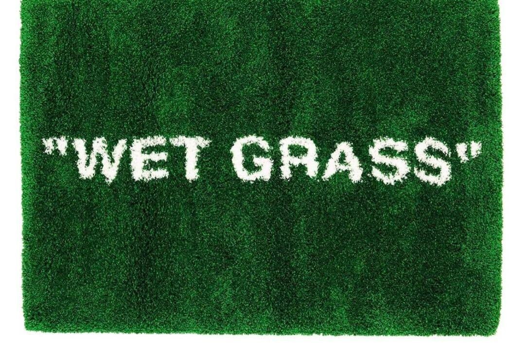 Edition Virgil Abloh Ikea Markerad Wet Grass Rug Green OFF White Limited (1 of 3)