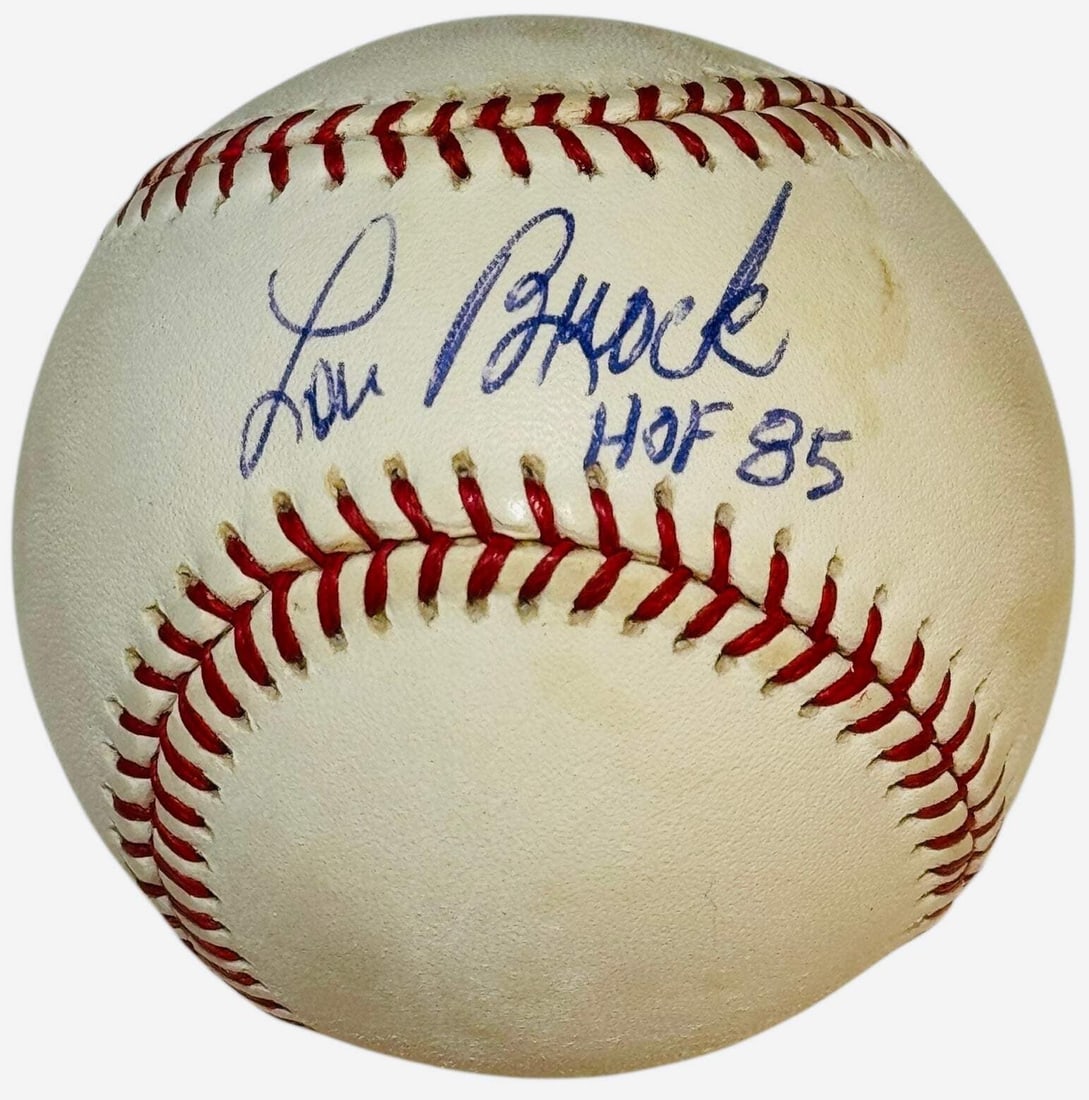 (JSA) Lou Brock Autographed Official National League Baseball: (JSA) Lou Brock Autographed Official National League Baseball Get ready to relive the magic of baseball history with this incredible autographed official National League Baseball signed by Lou Brock,