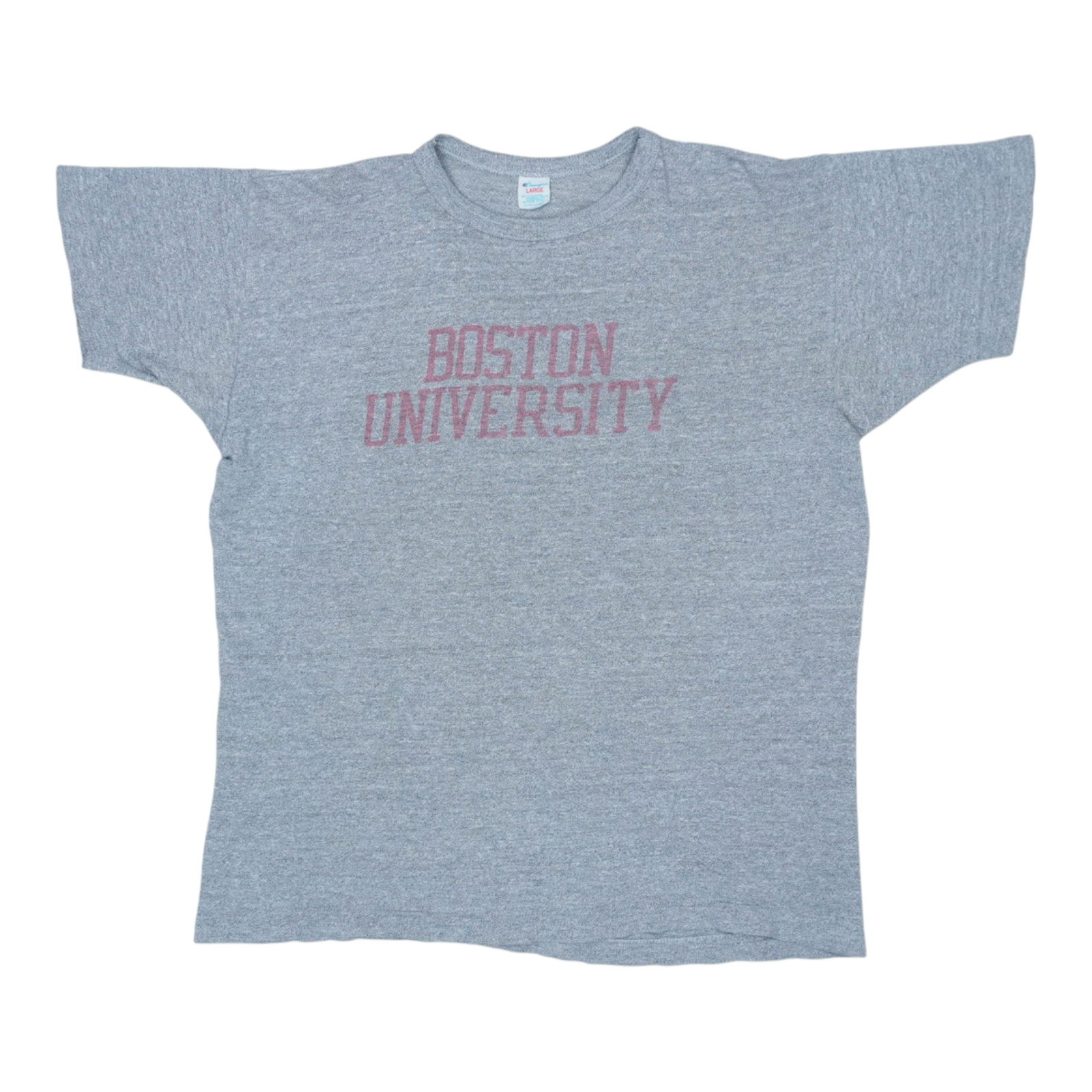 Shirt 1980s Boston University Champion: Shirt 1980s Boston University Champion Score the ultimate vintage look with this rare 1980s Boston University Champion shirt, boasting a classic grey color and original design elements that evoke nost
