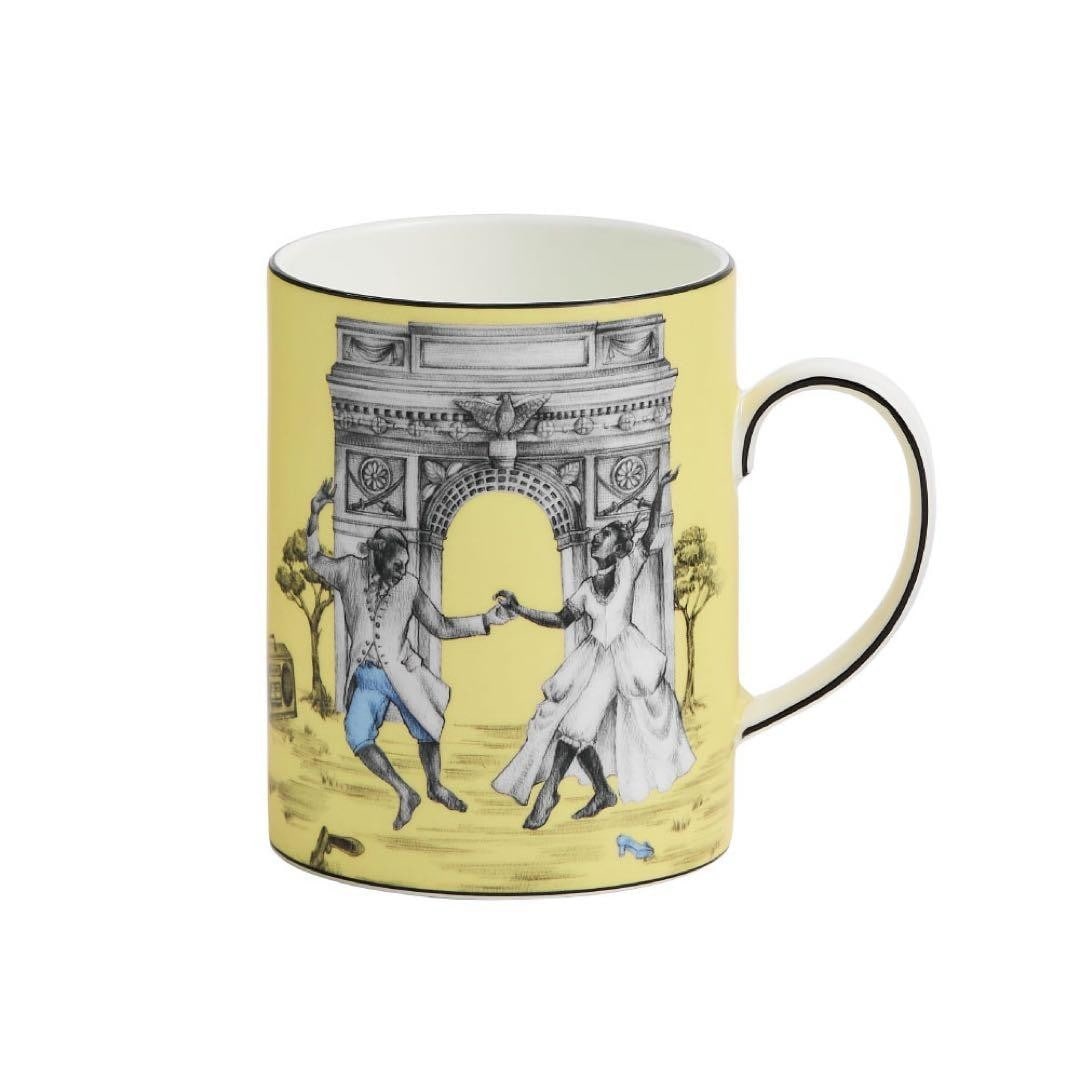Wedgwood Sheila Bridges 350ml Yellow Dancing Bone China Mug: Wedgwood Sheila Bridges 350ml Yellow Dancing Bone China Mug Add a touch of whimsy to your daily cuppa with this vibrant 350ml mug from Wedgwood, featuring the iconic Sheila Bridges design in a mesmeri