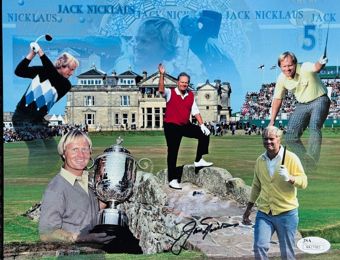 Jack Nicklaus Autographed 8x10 Golf Photo (JSA) (1 of 2)