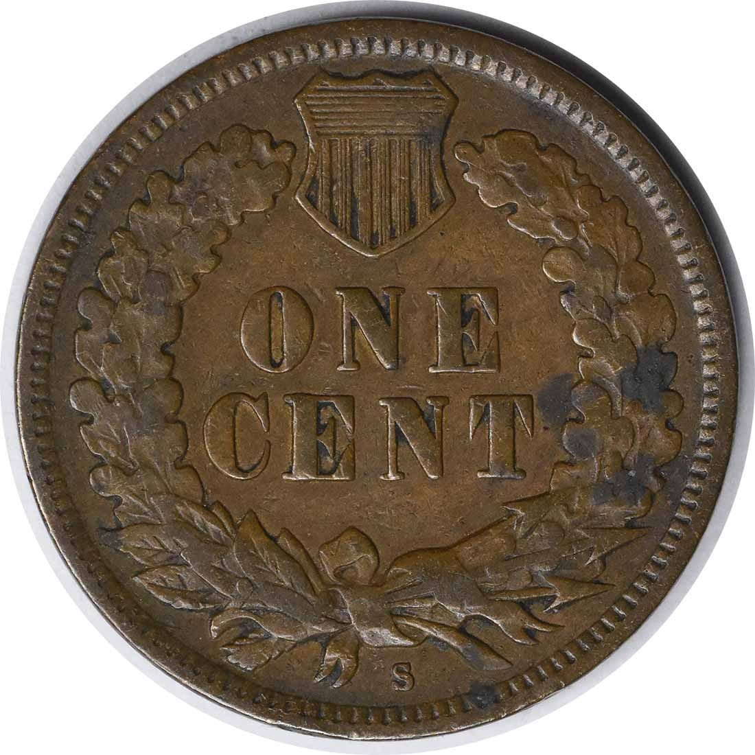 Uncertified 1908-S Indian Cent VF - 2