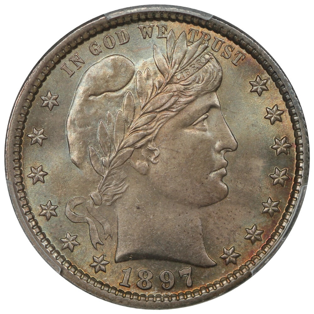 PCGS MS67 1897 25C - 3