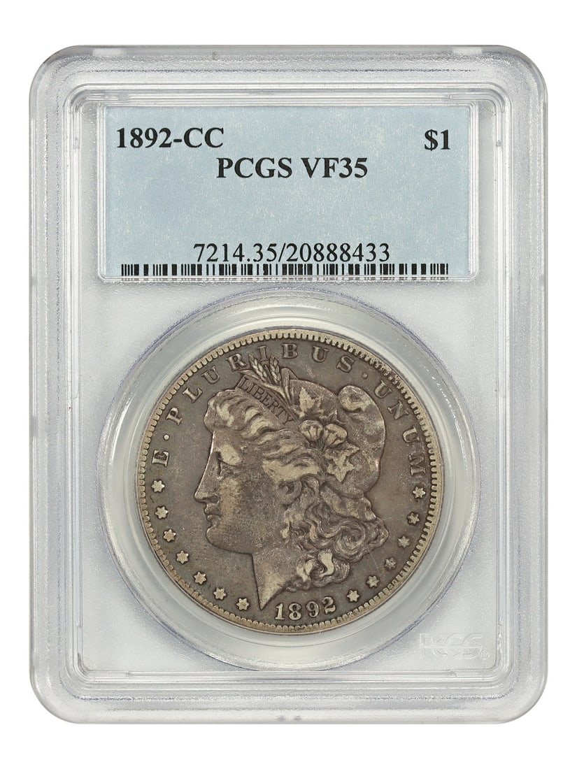 1892-CC $1 PCGS VF35 - Morgan Dollar Scarce CC-Mint (1 of 4)