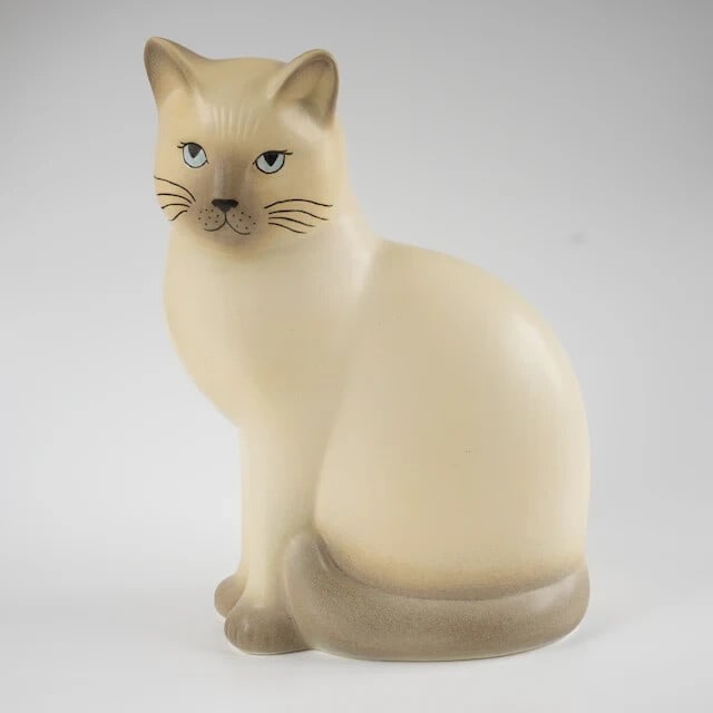 MINT RARE LARGE VERSION LISA LARSON STUDIOS POTTERY CAT GUSTAVSBERG SWEDEN (1 of 5)