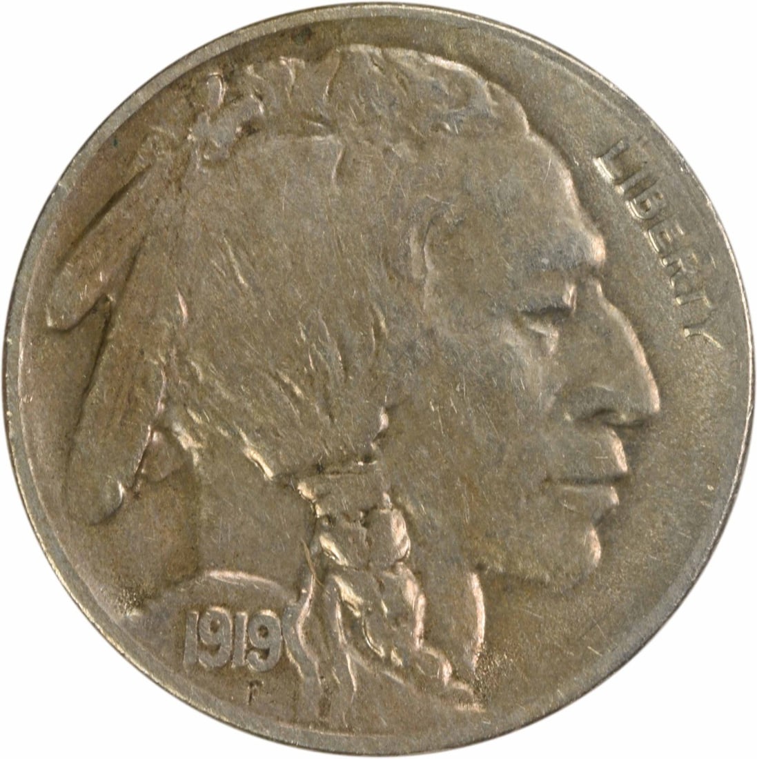 1919-S Buffalo Nickel - Choice EF Uncertified: 1919-S Buffalo Nickel - Choice EF Uncertified Experience the iconic Buffalo Nickel, designed by James Earle Fraser in 1913, with its striking design and rich history. This 1919-S Buffalo Nickel is a