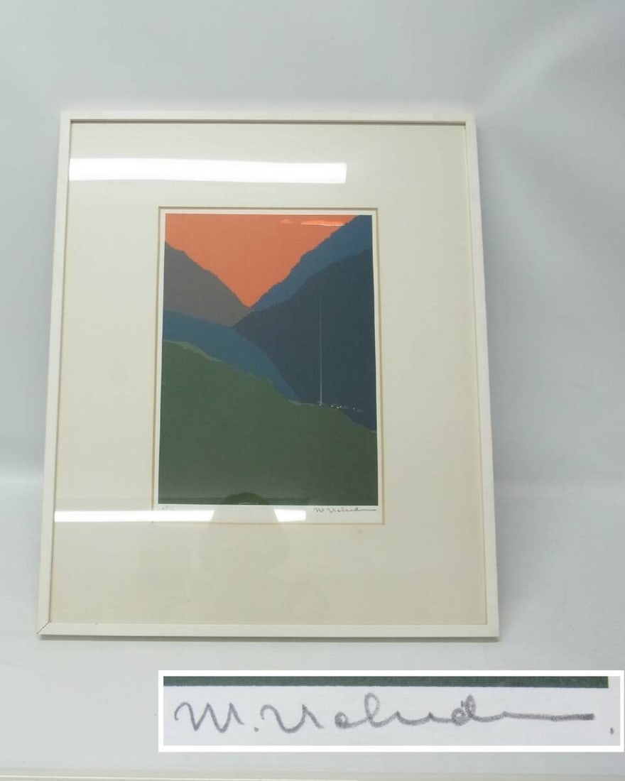 Rare Masayasu Uchida Silkscreen 275/ 300 Hand Signed Framed Japanese Vintage Art: Rare Masayasu Uchida Silkscreen 275/ 300 Hand Signed Framed Japanese Vintage Art Experience the elegance of Japanese art with Masayasu Uchida's stunning silkscreen print, masterfully signed and