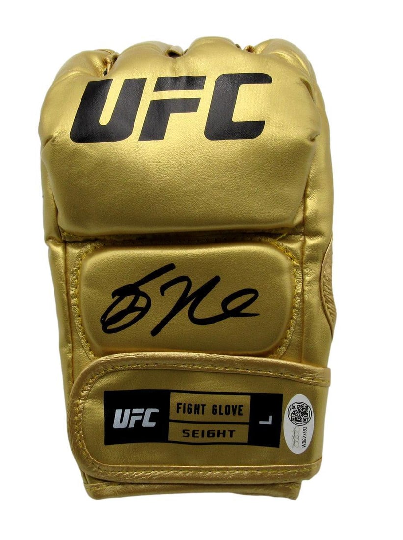 Bo Nickal Autographed Gold UFC Fight Glove (JSA 192688) (1 of 4)