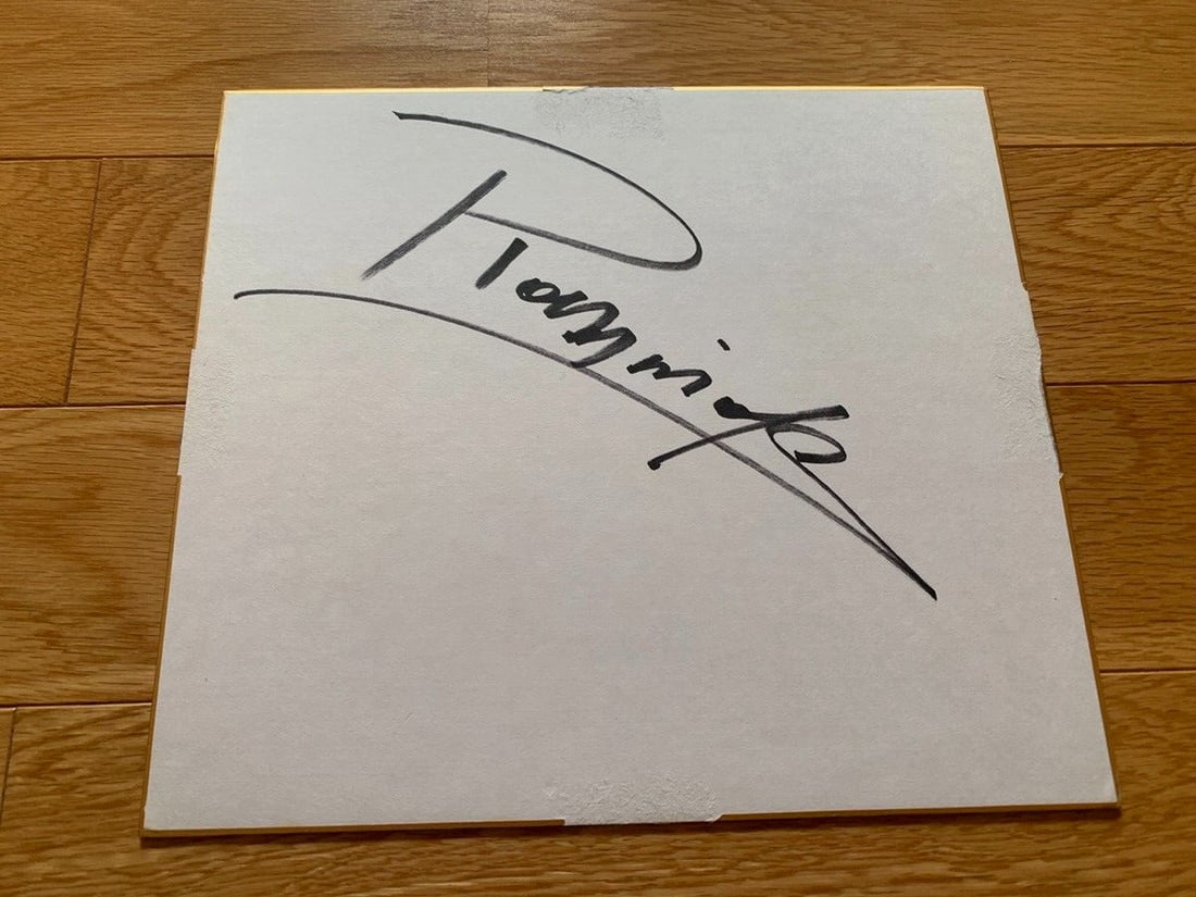 extremely rare - Andre the Giant Monster Rossimov autographed colored paper (1 of 11)