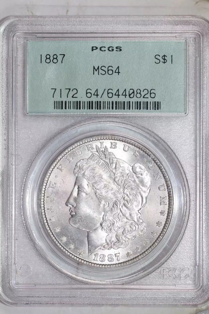 Morgan Dollar (1887) MS64 PCGS OGH (1 of 2)