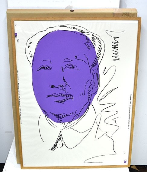 1989silkscreen Andy Warhol "Mao A Retrospective The Museum Modern Art 1989-1990" (1 of 10)