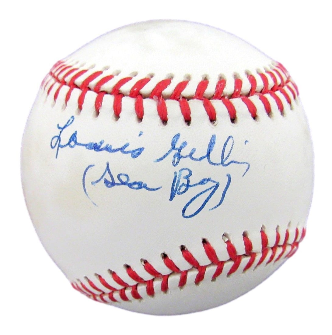 180140 Louis Gillis Autographed Seaboy Baseball Negro League Black Barons JSA: 180140 Louis Gillis Autographed Seaboy Baseball Negro League Black Barons JSA Get ready to step up to the plate with the 180140 Louis Gillis Autographed Seaboy Baseball, authenticated by the JSA and
