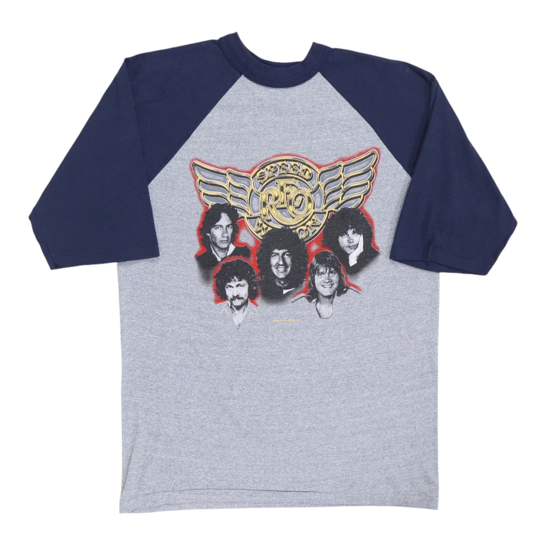 REO Speedwagon Tour Jersey Shirt (1982): REO Speedwagon Tour Jersey Shirt (1982) Score the ultimate rock 'n' roll tee from 1982, worn by fans of REO Speedwagon on tour! This vintage tour jersey boasts bold front and back graphics, made from