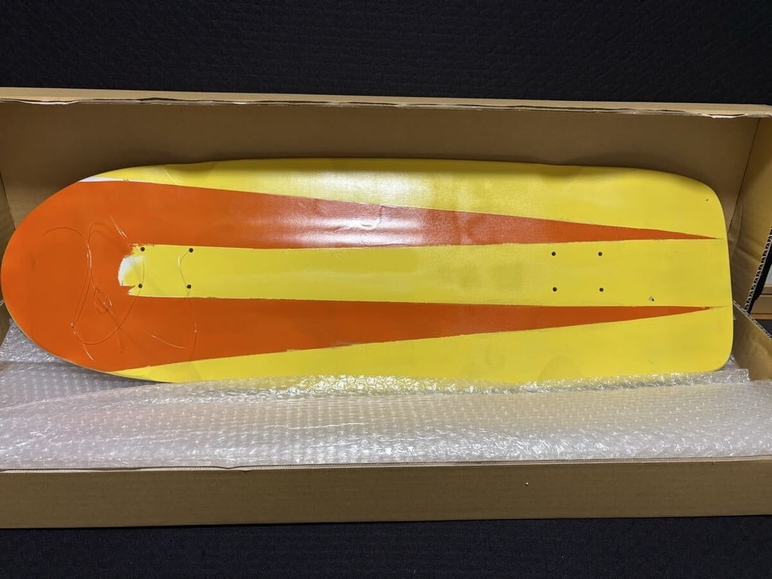 Signed Mark Gonzales One-of-a-kind Original Paint Skateboard Deck 1996: Signed Mark Gonzales One-of-a-kind Original Paint Skateboard Deck 1996 A true piece of skateboarding history, this one-of-a-kind original paint skateboard deck from Mark Gonzales is a rare