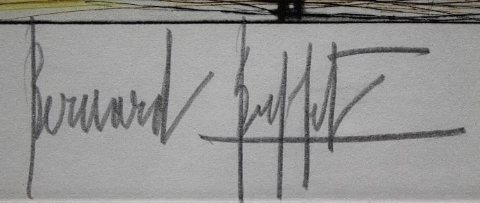 Art Bernard Buffet Sole Etching Signed edition marked EA Framed Authentic - 4