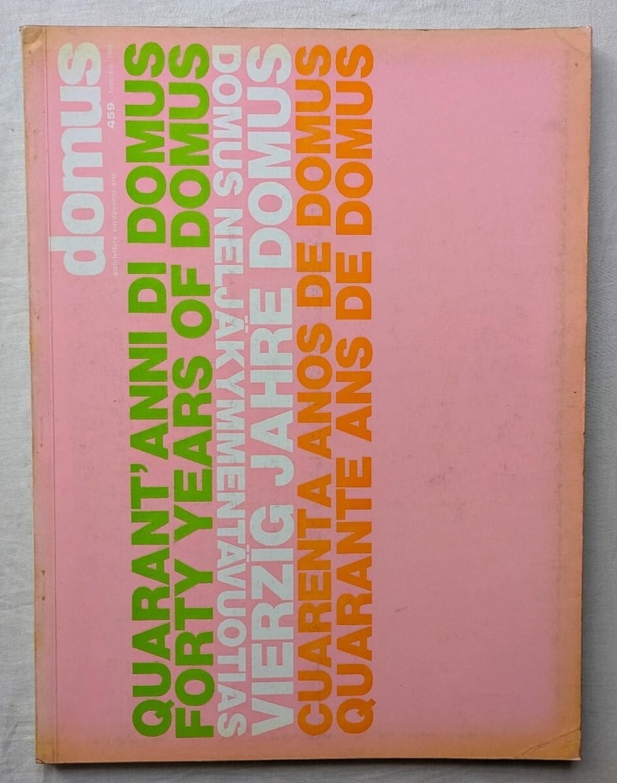 Frank Lloyd Wright Domus 1968 with Imperial Hotel Tokyo Poster: Frank Lloyd Wright Domus 1968 with Imperial Hotel Tokyo Poster A rare opportunity to own a piece of architectural history, this 1968 Domus magazine poster showcases the iconic Imperial Hotel Tokyo des