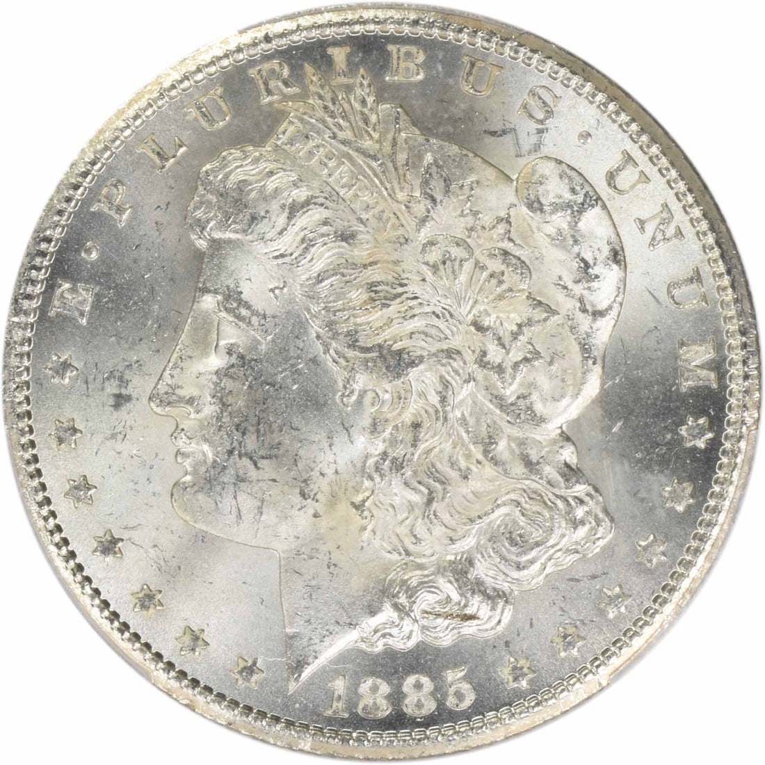 MS63 1885-CC Morgan Silver Dollar - 2