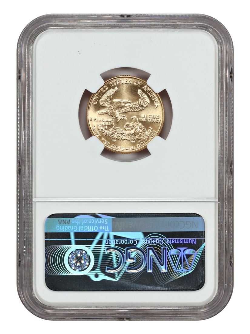 1990 $10 Gold Eagle NGC MS70 - 2