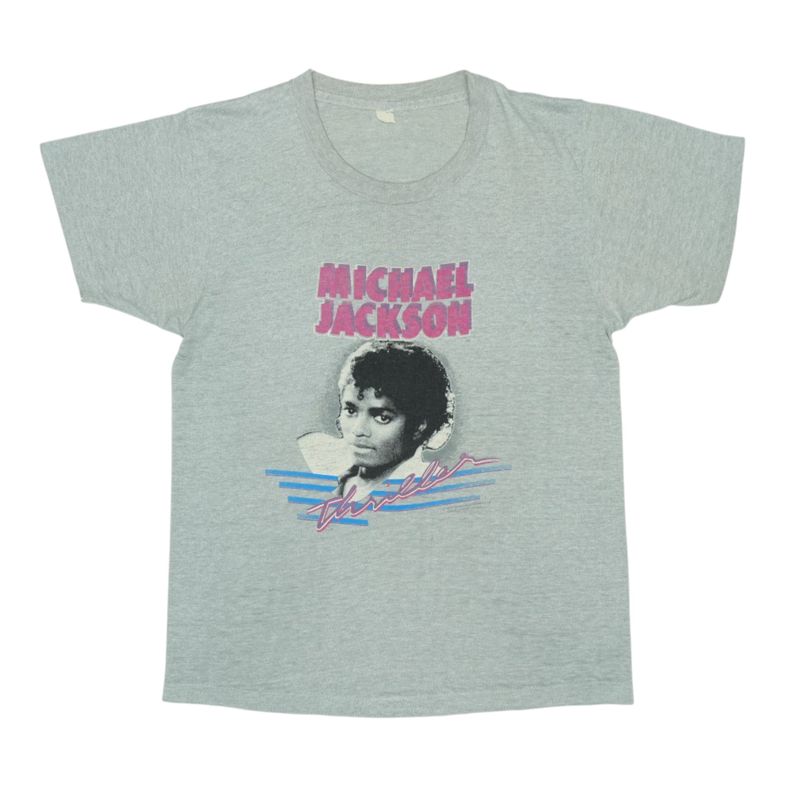 Michael Jackson Thriller Shirt (1984): Michael Jackson Thriller Shirt (1984) Get ready to moonwalk into the spotlight with this iconic 1984 Michael Jackson Thriller Shirt, featuring bold front and back graphics that scream of the King of P