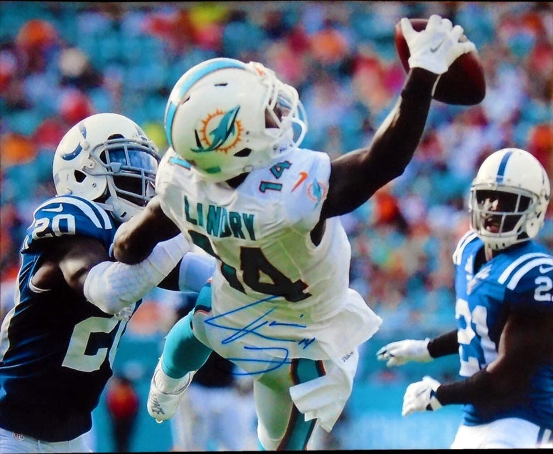 Landry Autographed The Catch 16x20 Photo: Landry Autographed The Catch 16x20 Photo Get ready to relive one of the most iconic moments in NFL history with this incredible 16x20 photo of Jarvis Landry making "The Catch". Captured in stunning de