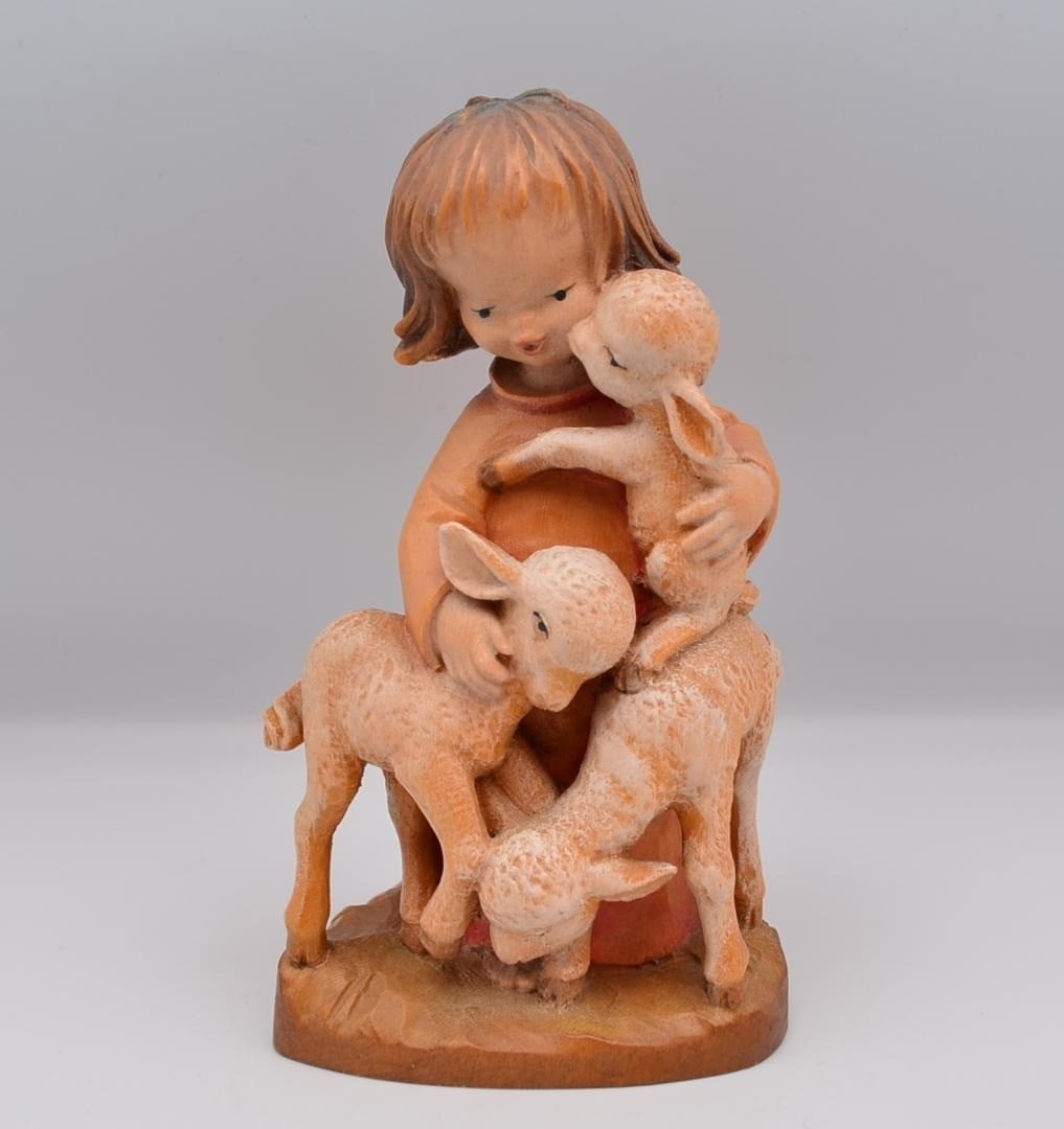 Large Good Shepherd ANRI Wooden Doll Sara Kay Italy 14cm Handcrafted Collectible: Large Good Shepherd ANRI Wooden Doll Sara Kay Italy 14cm Handcrafted Collectible Meet Sara Kay, the beautifully handcrafted Italian wooden doll from renowned brand ANRI. Made with love and care in Ita