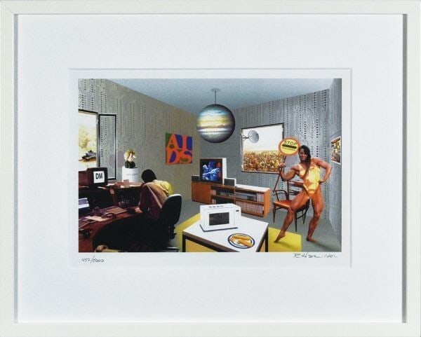 Richard Hamilton 1993 Original Color Laser Print Art, Signed and Framed ED5000: Richard Hamilton 1993 Original Color Laser Print Art, Signed and Framed ED5000 A stunning original color laser print by renowned Pop Art artist Richard Hamilton, signed and framed in excellent conditi