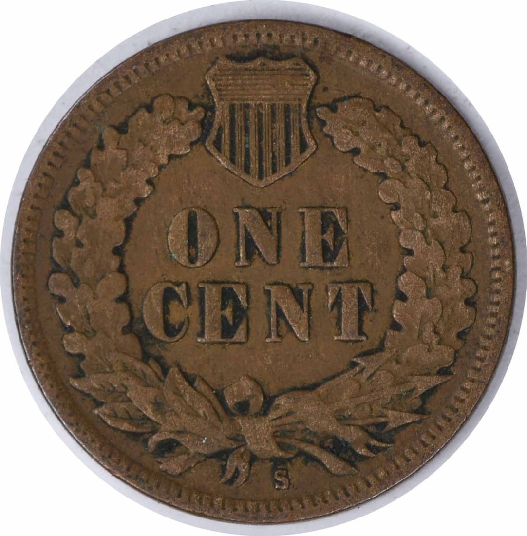 Uncertified 1908-S Indian Cent VF - 2