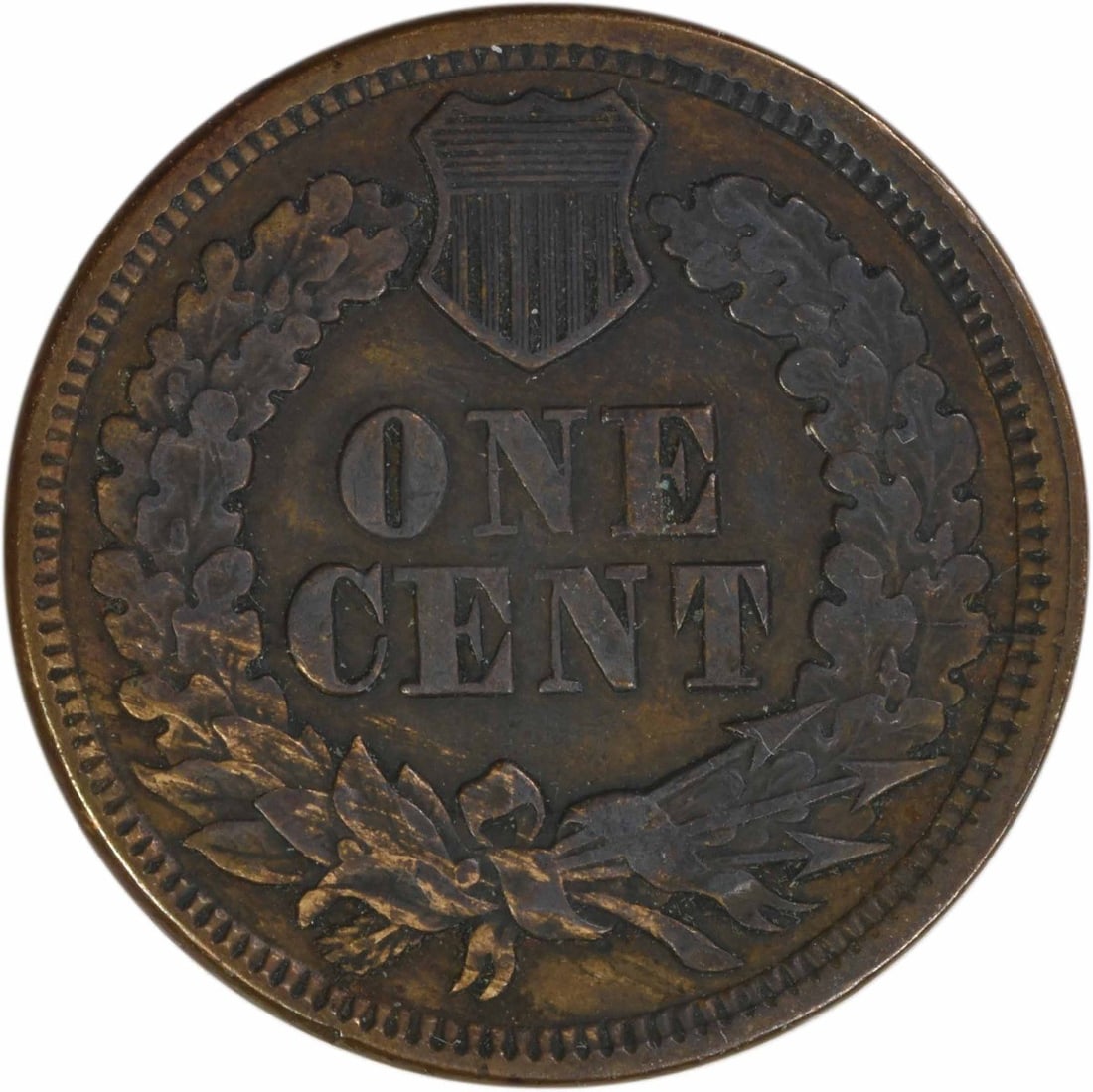 Uncertified 1867 Indian Cent EF - 2