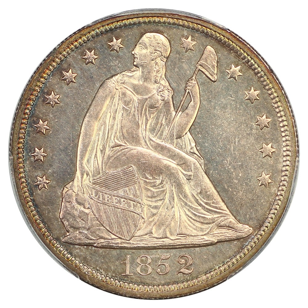 D.L. Hansen Ex: 1852 $1 PCGS/ CAC MS63+ Liberty Seated Dollar - 3