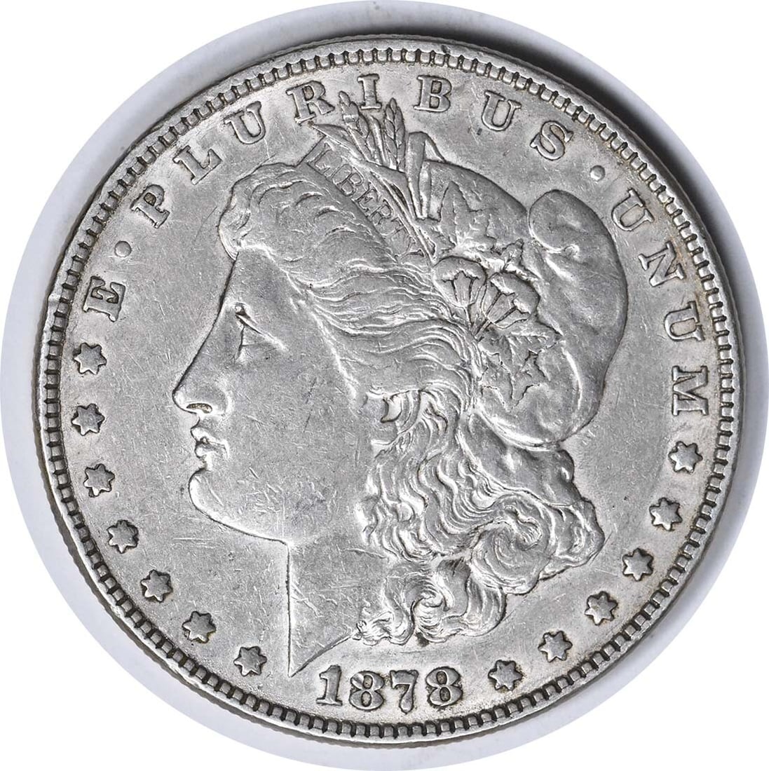 Uncertified 1878 7TF VAM 168 Morgan Silver Dollar Doubled P AU (1 of 2)