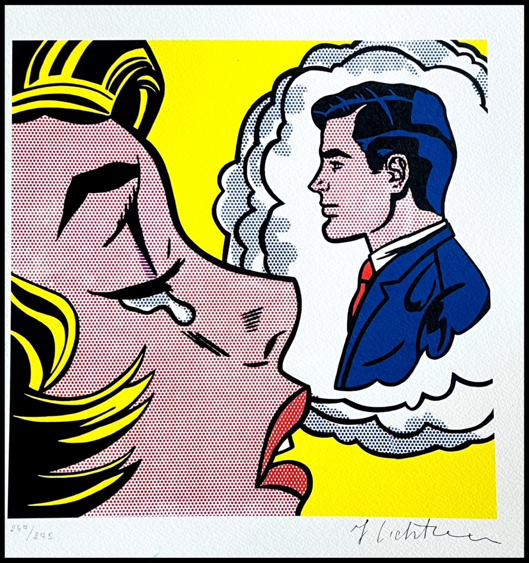 Edition Roy Lichtenstein Lithograph Op Limited: Edition Roy Lichtenstein Lithograph Op Limited Own a piece of art history with this exceptional limited edition lithograph by Roy Lichtenstein, printed in 1986. This hand-numbered and signed print sho