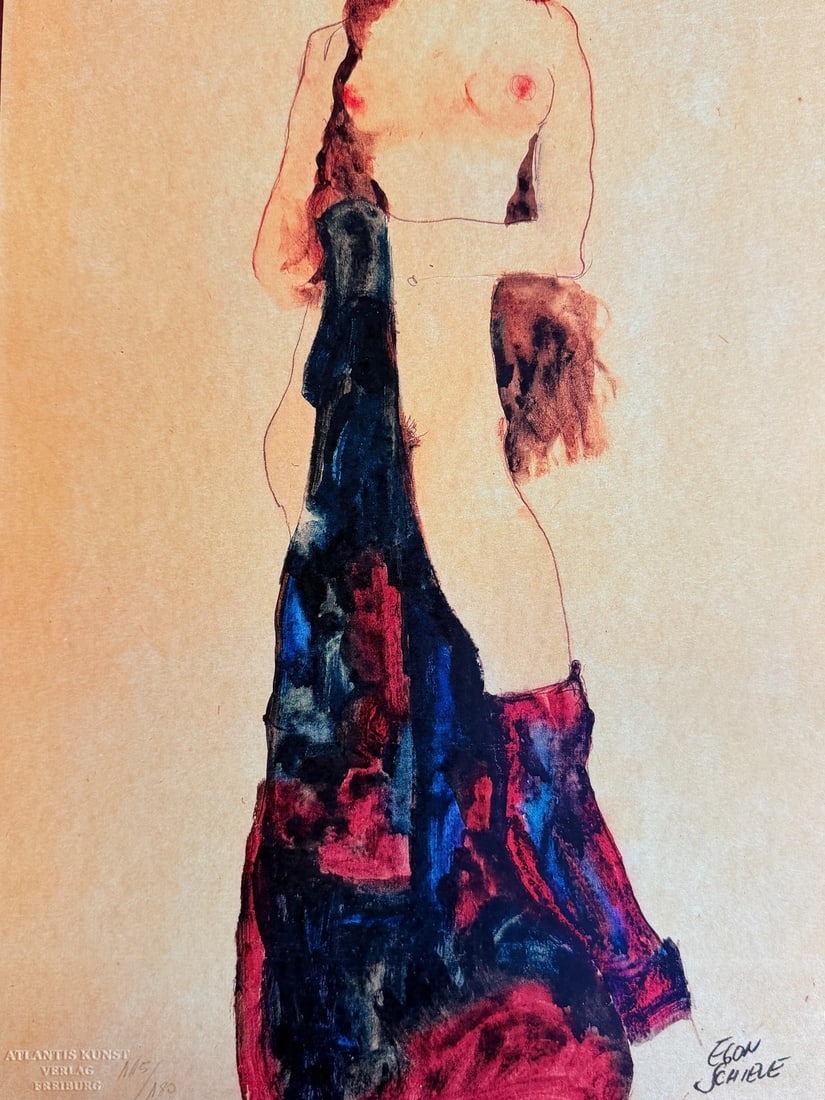 Numbered Egon Schiele Lithograph - 3