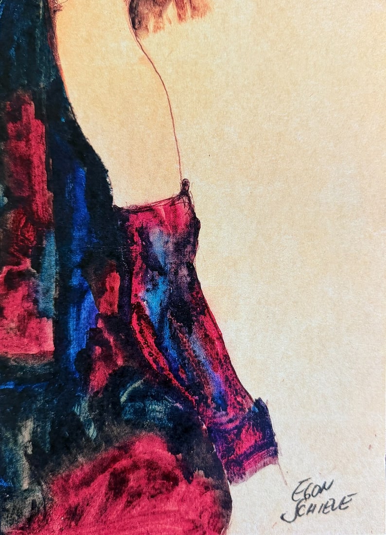 Numbered Egon Schiele Lithograph - 8