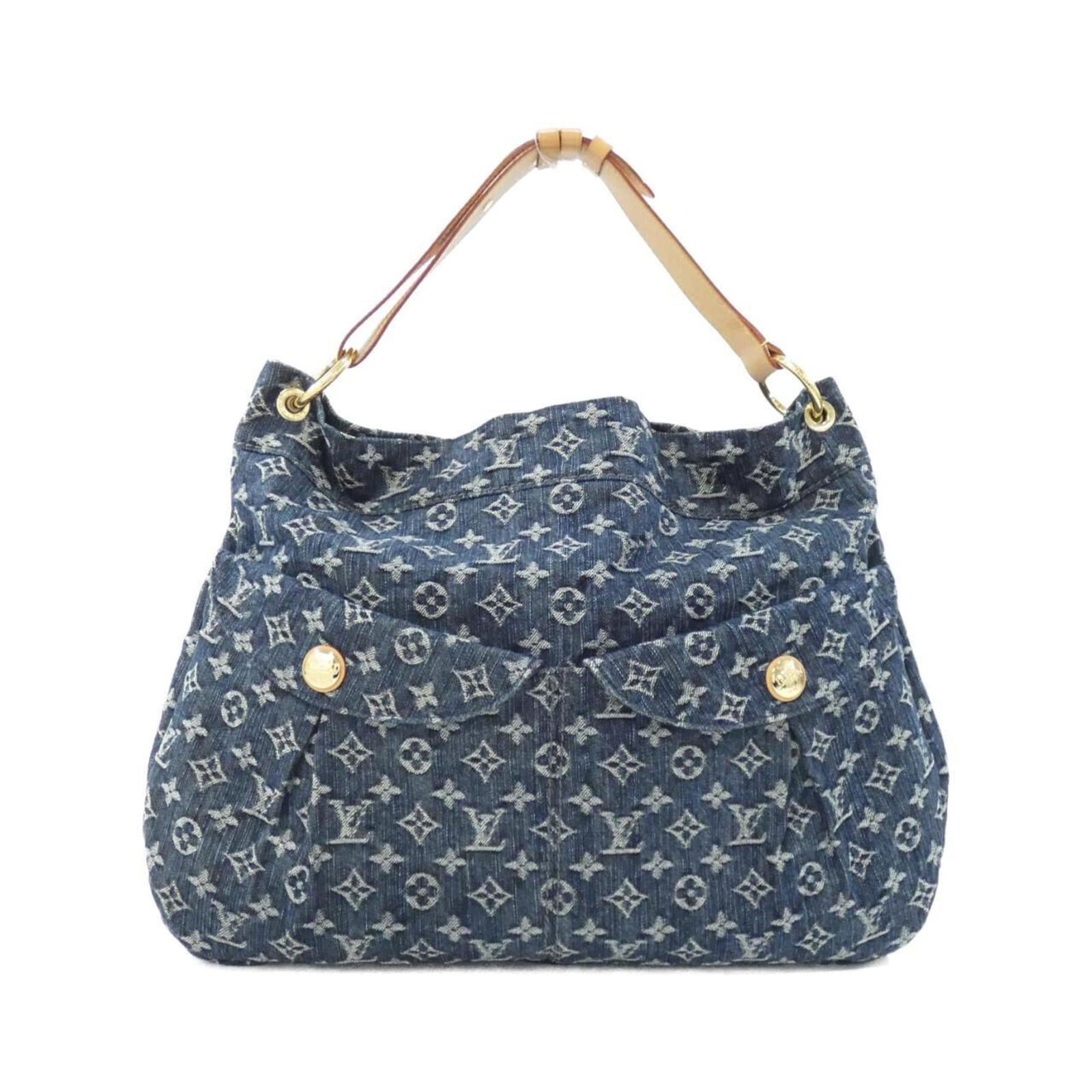 Louis Vuitton Denim Canvas Shoulder Bag: Louis Vuitton Denim Canvas Shoulder Bag A stylish and versatile Louis Vuitton denim canvas shoulder bag, perfect for adding a touch of effortless chic to any outfit. With its durable denim