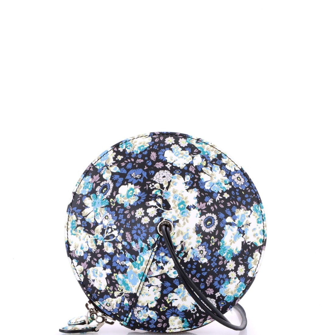 Louis Vuitton Toupie Handbag in Printed Leather: Louis Vuitton Toupie Handbag in Printed Leather A sleek and sophisticated Louis Vuitton Toupie handbag, crafted from high-quality printed leather in classic black, adds an air of luxury to any