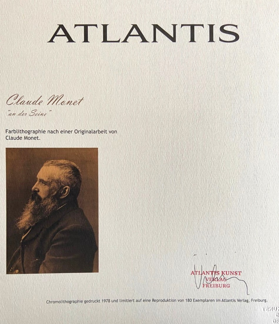 Numbered Claude Monet Lithograph - 8