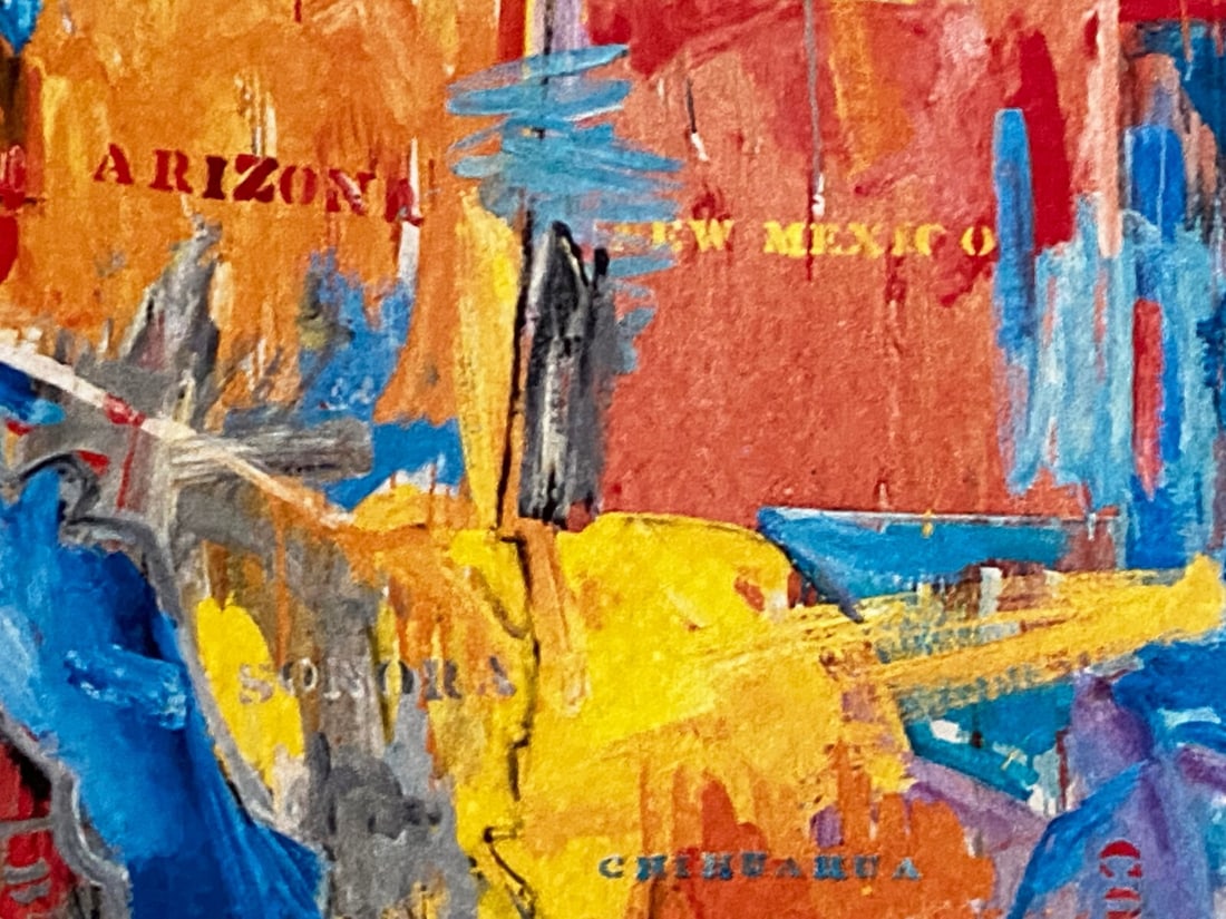 Jasper Johns ' Map Lithograph Numbered Op Published - 7