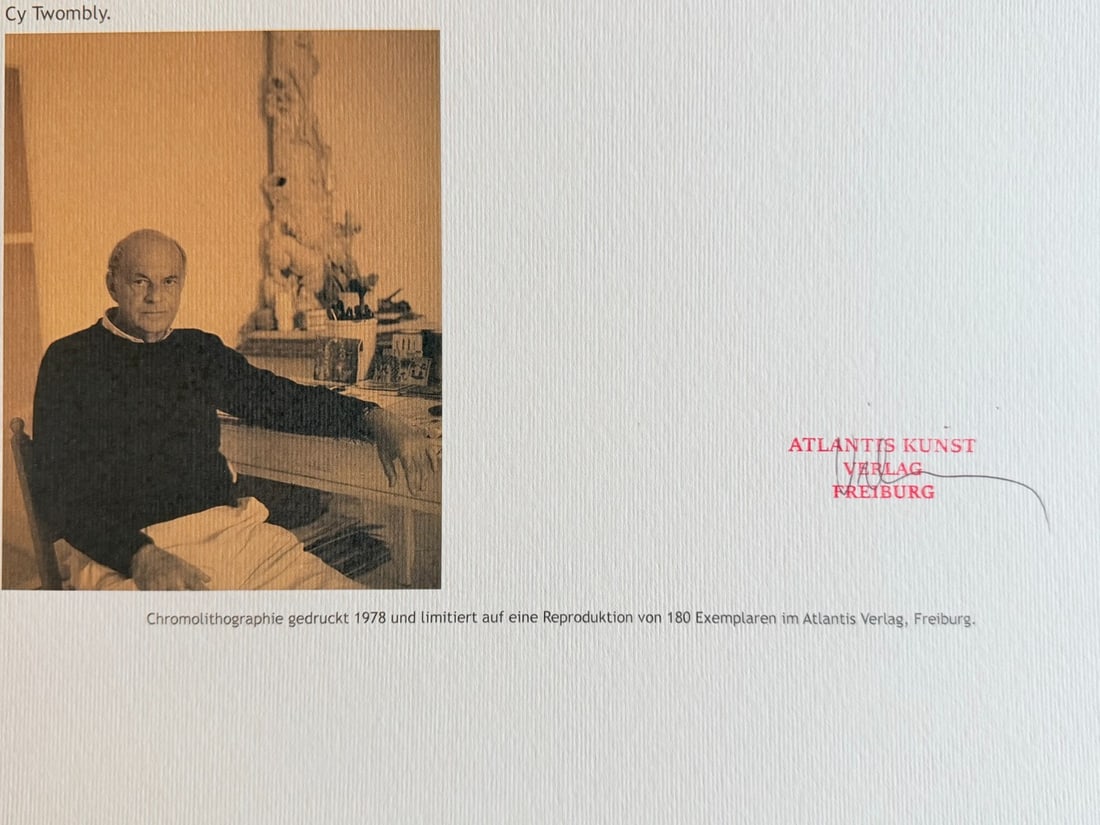 Numbered Cy Twombly Lithograph - 14